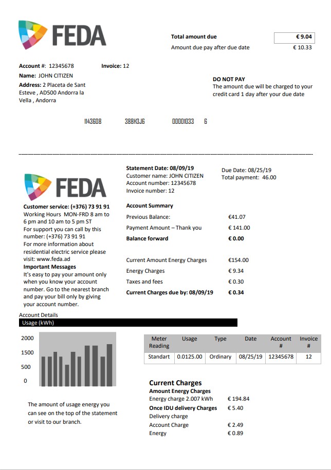  Minol USA business utility bill 